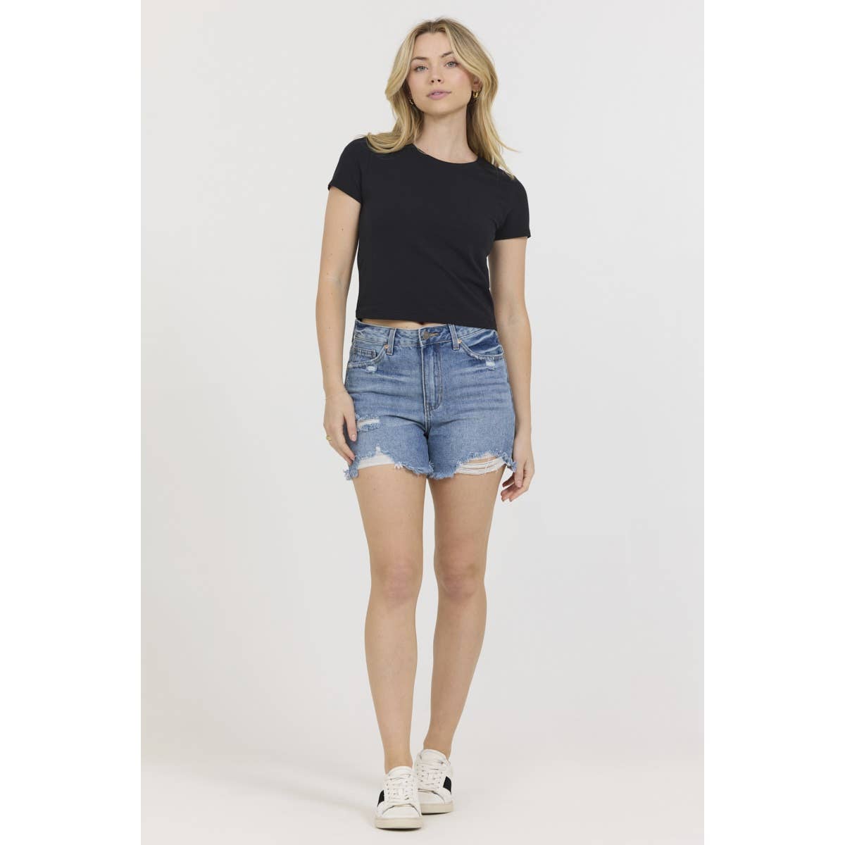 Popular 21 - Short Sleeve Crew Neck Classic Basic Casual Tee: Navy / S-M-L(2-2-2)