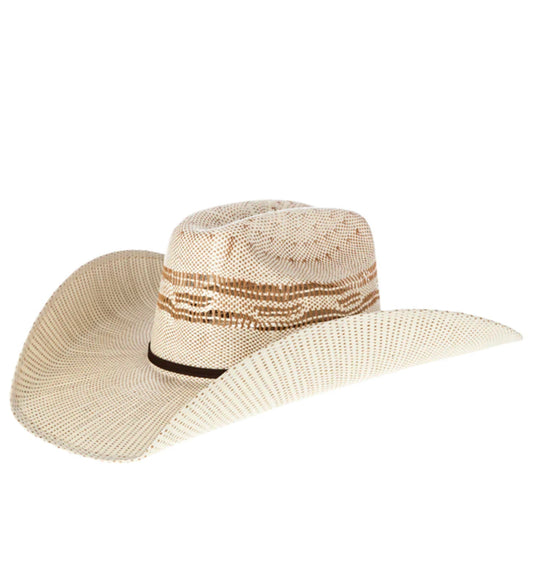 TWISTER TAN BANGORA STYLE STRAW COWBOY HAT