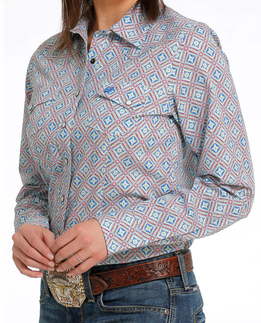 CINCH WOMENS LONG SLEEVE PRINT IN MULTICOLORS