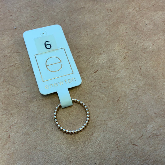 E NEWTON CLASSIC GOLD 2 MM BEAD RING