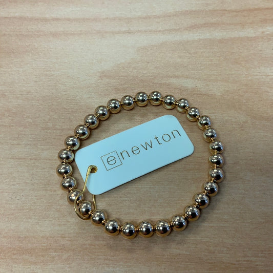 E NEWTON CLASSIC GOLD 6 MM BEAD BRACELET