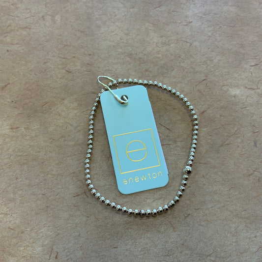 E NEWTON CLASSIC GOLD 2.5 MM BEAD BRACELET