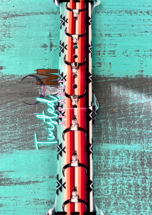 Twisted M, LLC - Watch Band 18-Steer & Serape