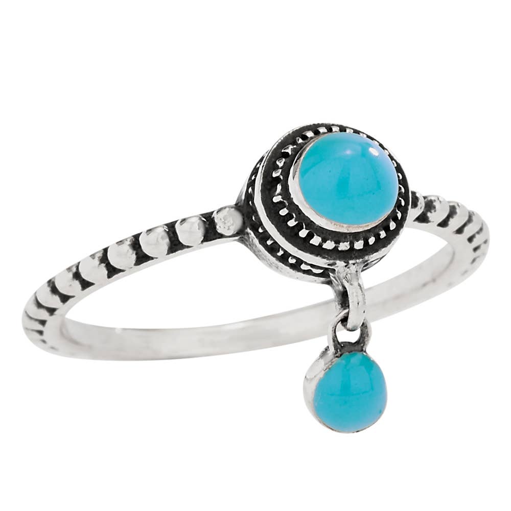 Turn on the Charm Turquoise Sterling Silver Ring