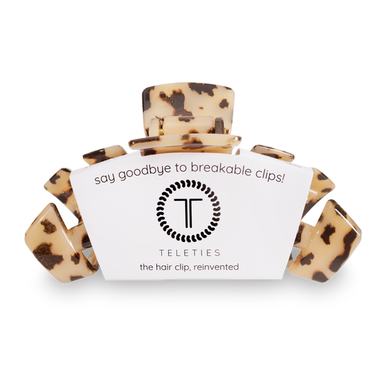 TELETIES - Blonde Tortoise Large Hair Clip