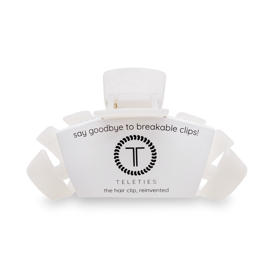 TELETIES - Coconut White Large Hair Clip