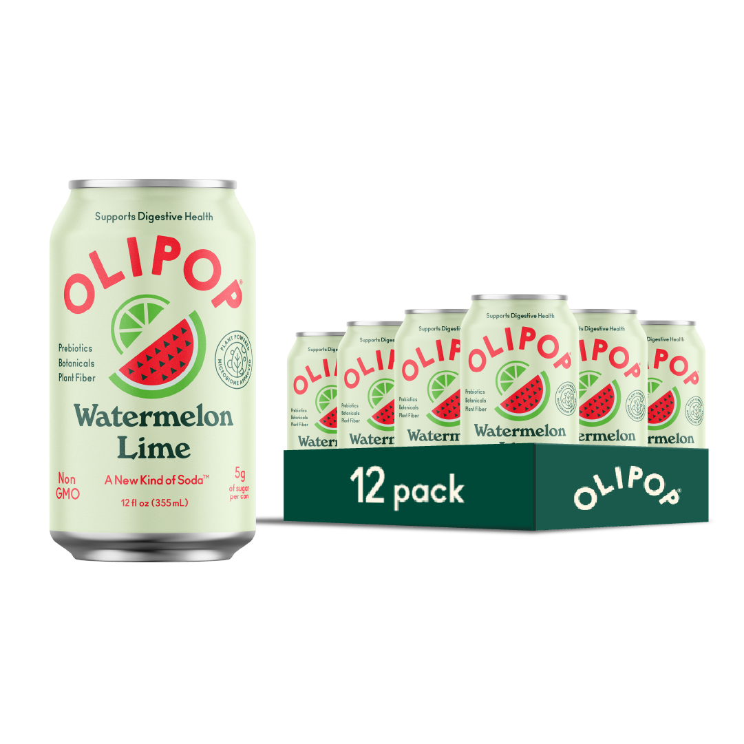 Olipop - Watermelon Lime: 12 cans