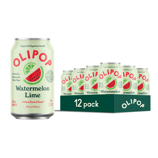 Olipop - Watermelon Lime: 12 cans