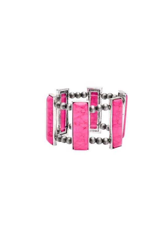 West & Co. - Pink Bar Stretch bracelet
