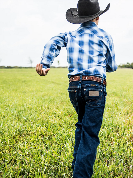 WRANGLER COWBOY CUT BOYS JEANS 8-18 HUSKY
