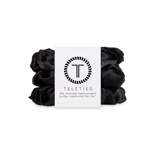 TELETIES - Jet Black Large Scrunchie