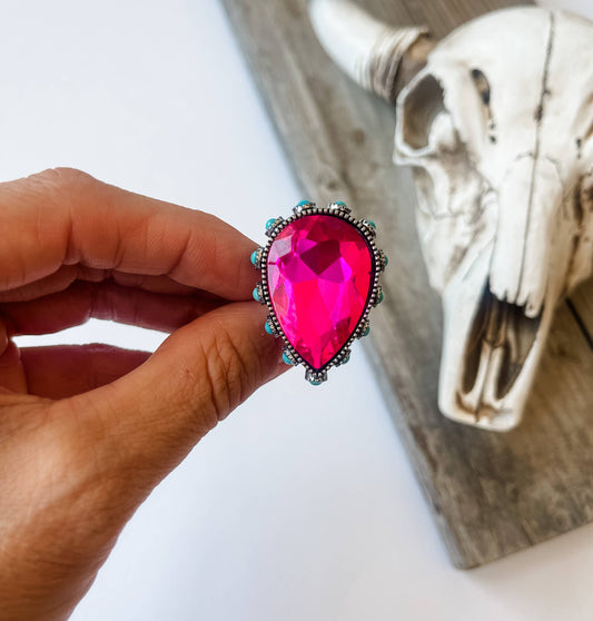 Boho Ranch Shop - Bling Bling Western Ring Adjustable