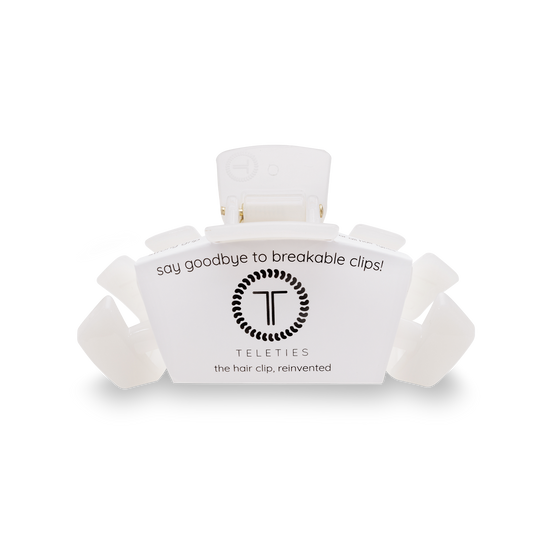 TELETIES - Coconut White Medium Hair Clip