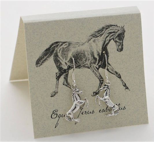 Semaki & Bird - Horse Dangle  Earrings - sterling silver Natural History