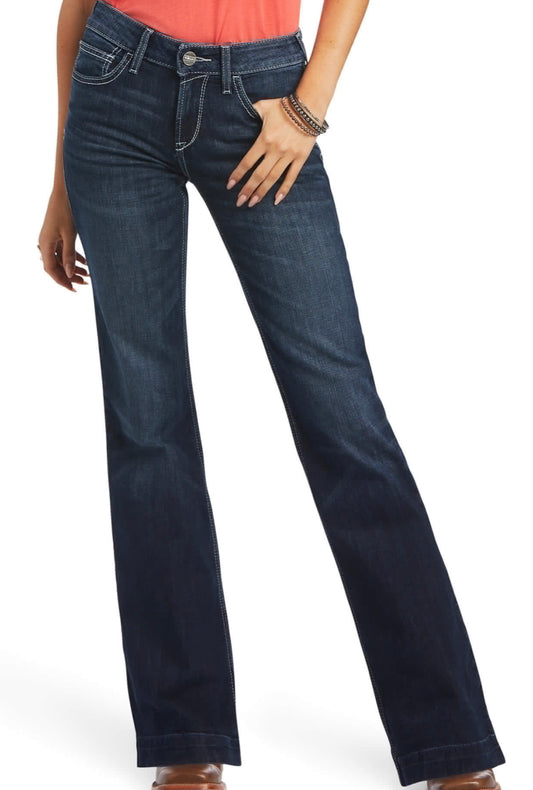 ARIAT WOMENS TROUSER PERFECT RISE AISHA WIDE LEG JEAN IN MISSOURI