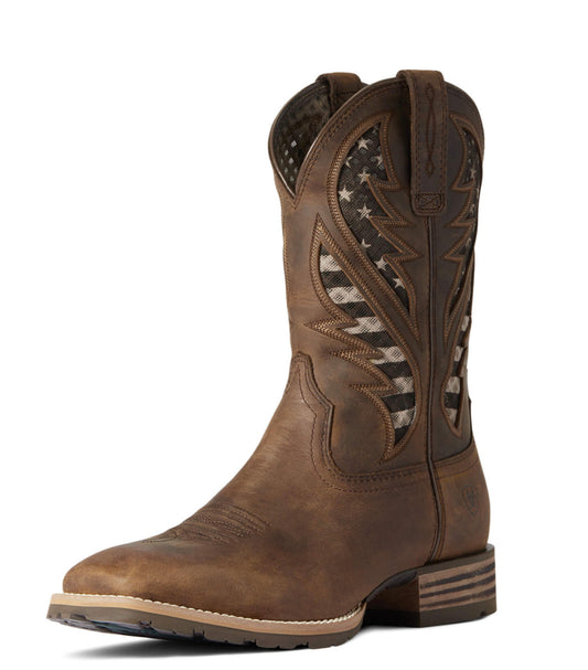 ARIAT MENS HYBRID WESTERN VENTEK BOOT WIDE SQUARE TOE