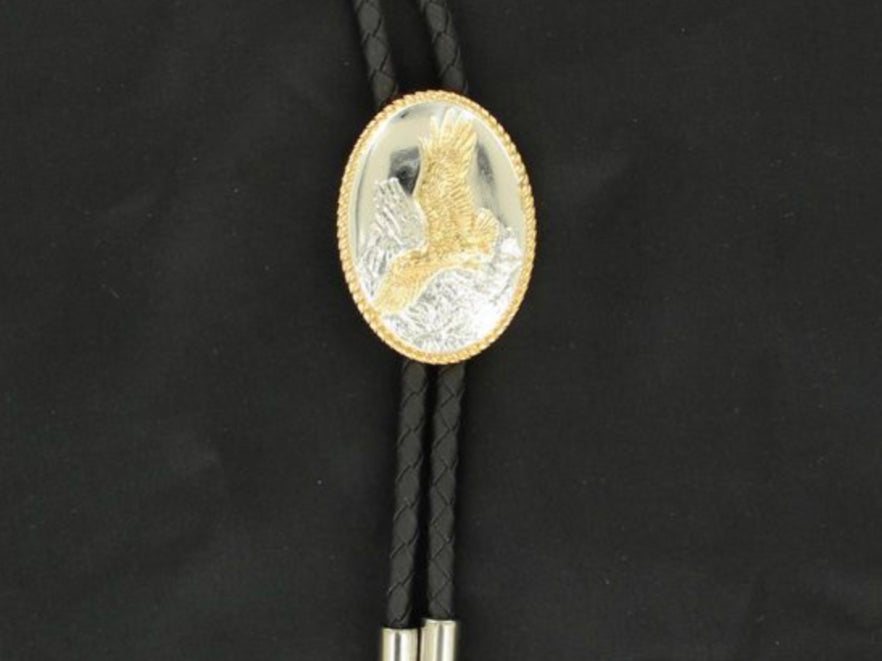 M&F SILVER AND GOLD EAGLE BOLO