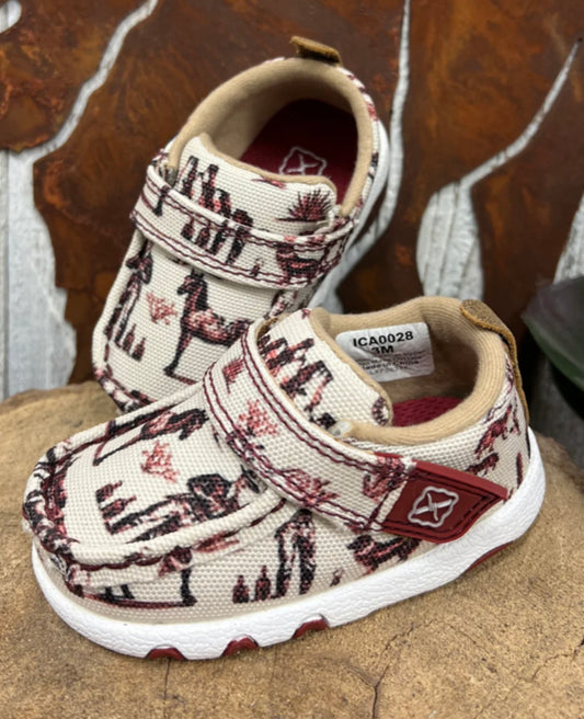 TWISTED X INFANT DRIVING MOC WESTERN SCENE