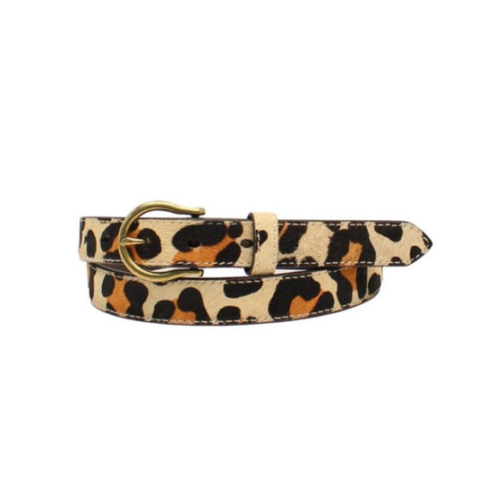 ARIAT WOMENS 1” LEOPARD PRINT BELT