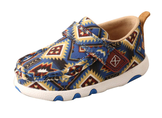 TWISTED X INFANTS BLUE MULTI AZTEC CHUKKA