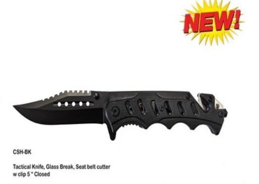 CIRCLE SH CUTLERY TACTICAL KNIFE CSH-BK