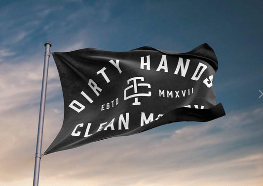 Dirty hands clean money flag