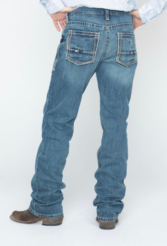 ARIAT MENS M5 BOUNDARY STKBL STRAIGHT JEAN GULCH 10014010