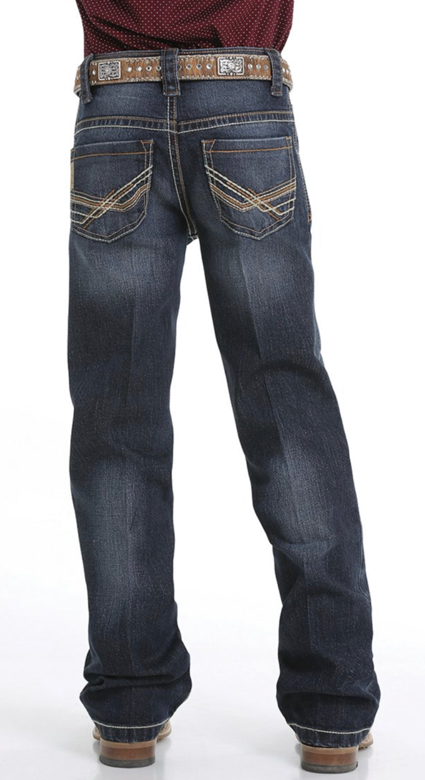 CINCH BOYS RELAXED FIT MID RISE BOOT CUT LEG