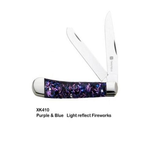 TWISTED X PURPLE AND BLUE LIGHT REFLECT FIREWORKS XK410