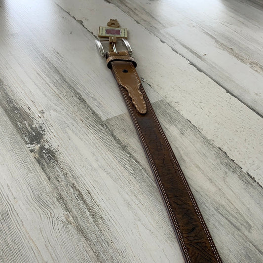 Twisted X XWF-20 Belt BLACK ELEPHANT STAMPED BRICK WASH