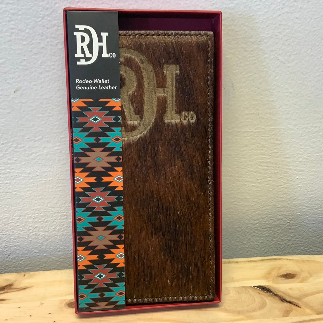 RED DIRT HAT CO MENS RODEO WALLET NATURAL BRINDLE
