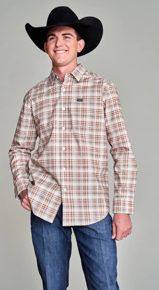 KIMES RANCH MENS MANZANO PLAID TOP